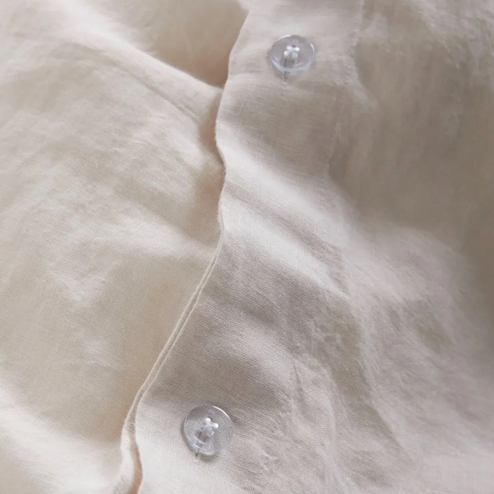 European Linen Duvet Cover Set SAND - Picture 5 of 14